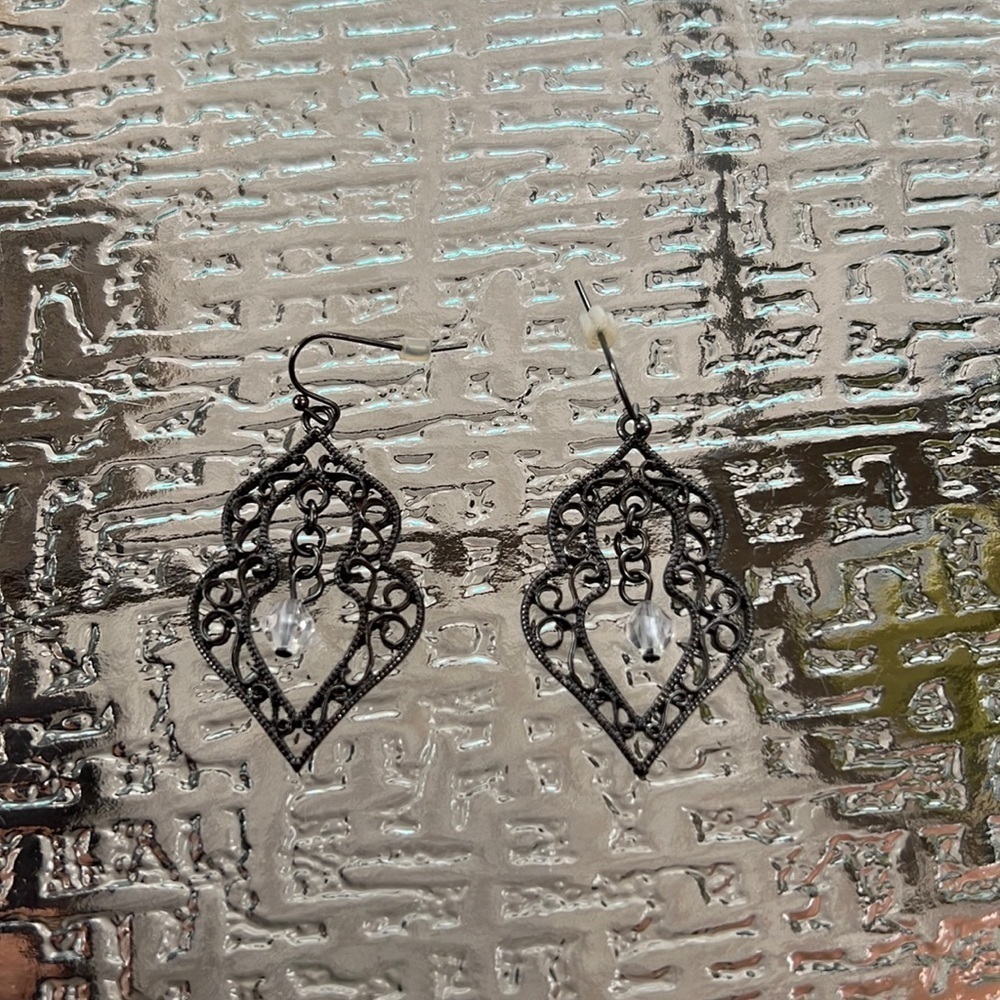 Grey earrings